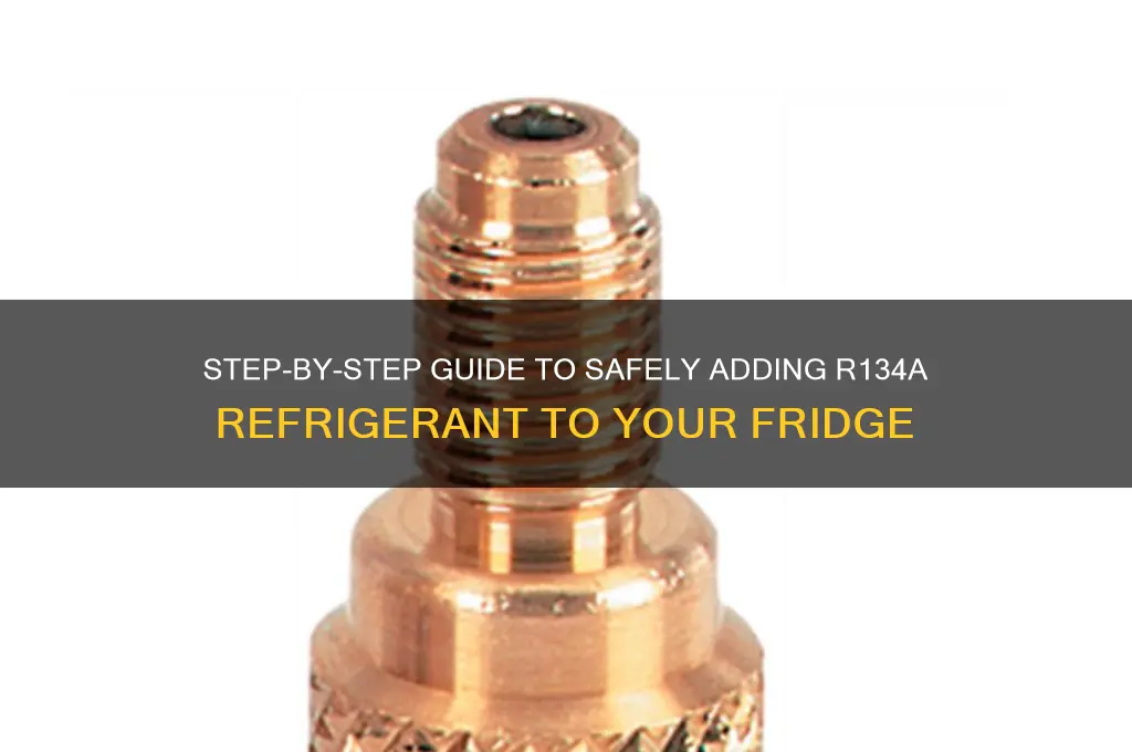 how to add r134a to a refrigerator