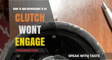 Troubleshooting AC Clutch Issues: Adding Refrigerant When Clutch Won't Engage