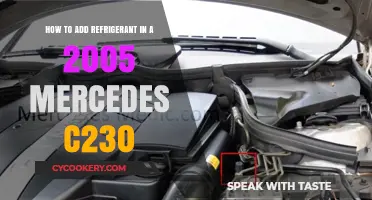 DIY Guide: Adding Refrigerant to Your 2005 Mercedes C230 AC System