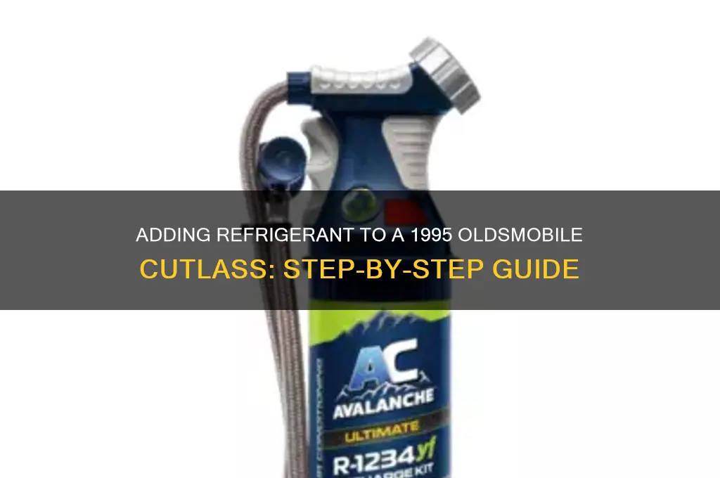 how to add refrigerant on 95 oldsmobile cutlass