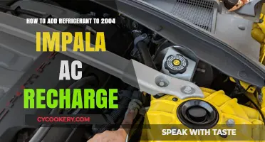 2004 Impala AC Recharge Guide: Adding Refrigerant Step-by-Step