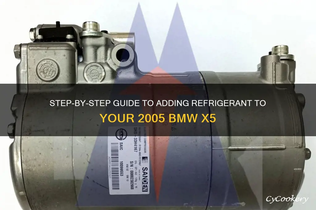 how to add refrigerant to 2005 bmw x5
