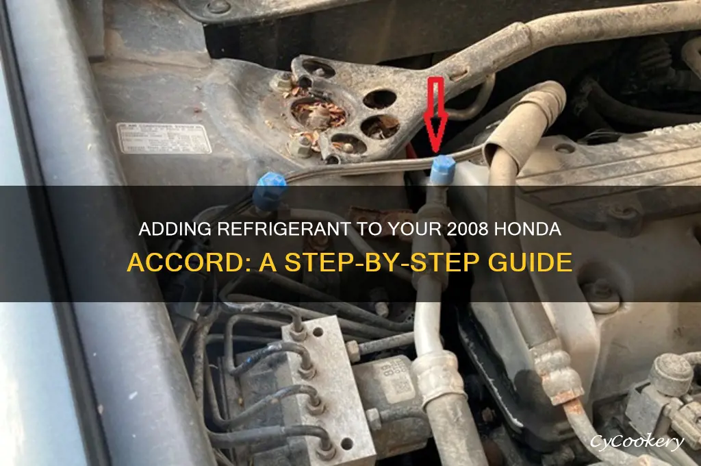 how to add refrigerant to 2008 honda accord