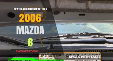 Adding Refrigerant to Your 2006 Mazda 6: A Step-by-Step Guide
