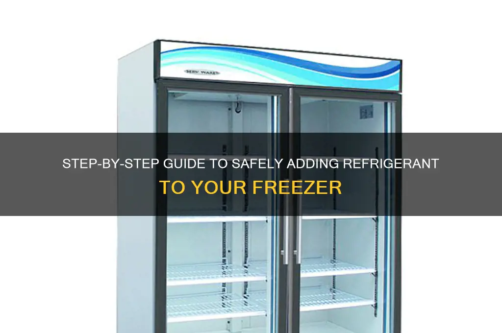 how to add refrigerant to a freezer