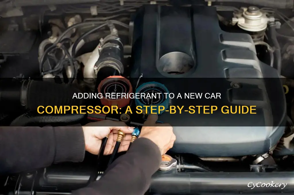 how to add refrigerant to a new car compressor