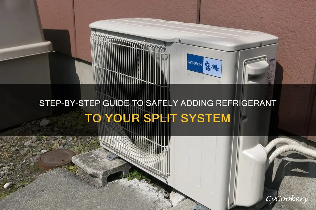 how to add refrigerant to a split system
