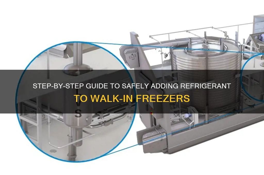 how to add refrigerant to a walk in freezer