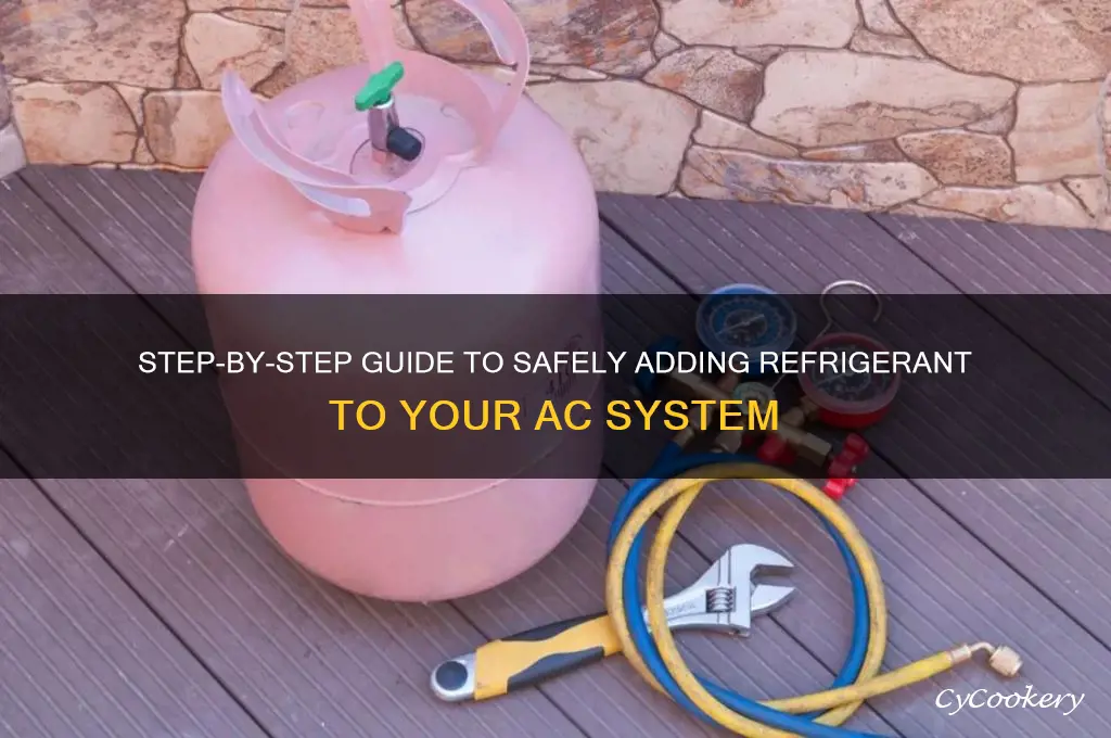 how to add refrigerant to ac machine