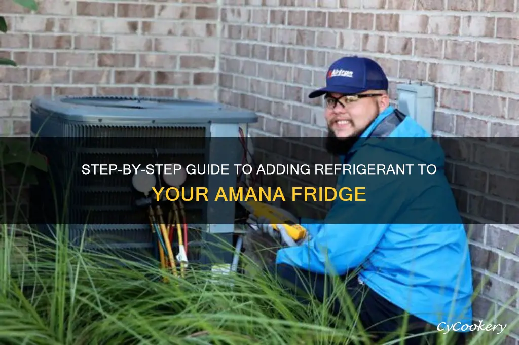 how to add refrigerant to amana refrigorater