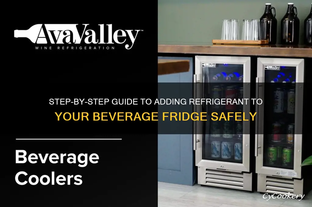 how to add refrigerant to beverage fridge