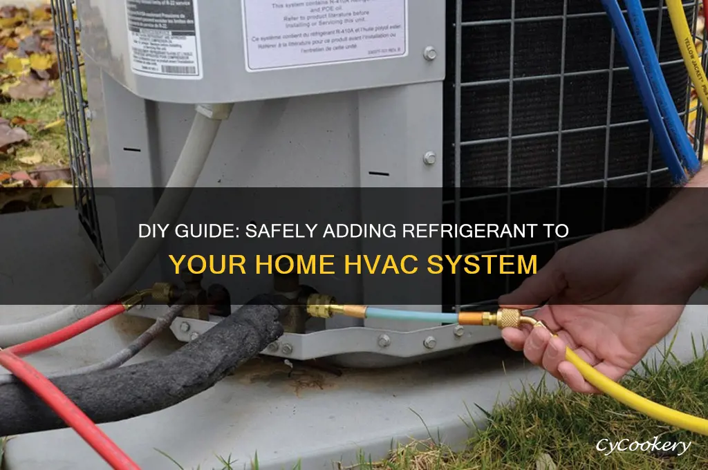 how to add refrigerant to home hvac system
