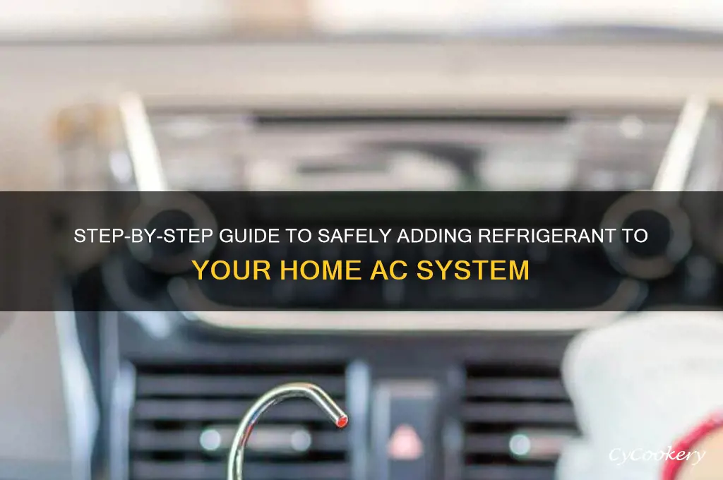 how to add refrigerant to home system