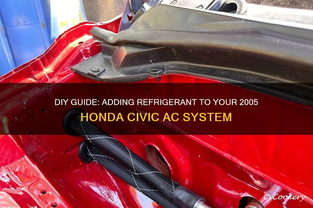how to add refrigerant to honda civic 2005