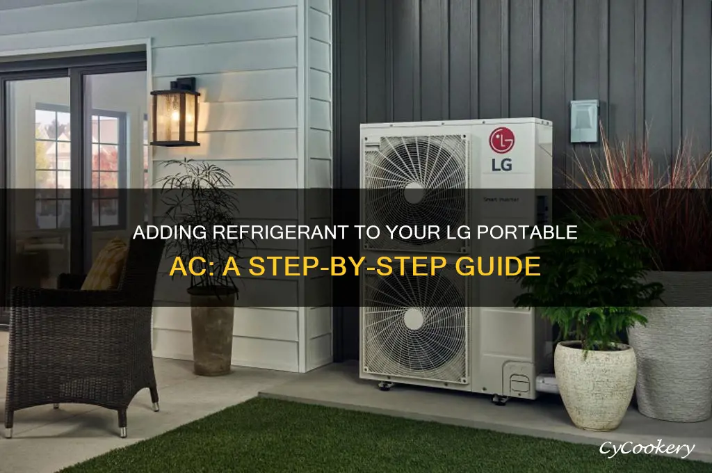 how to add refrigerant to lg portable air conditioner