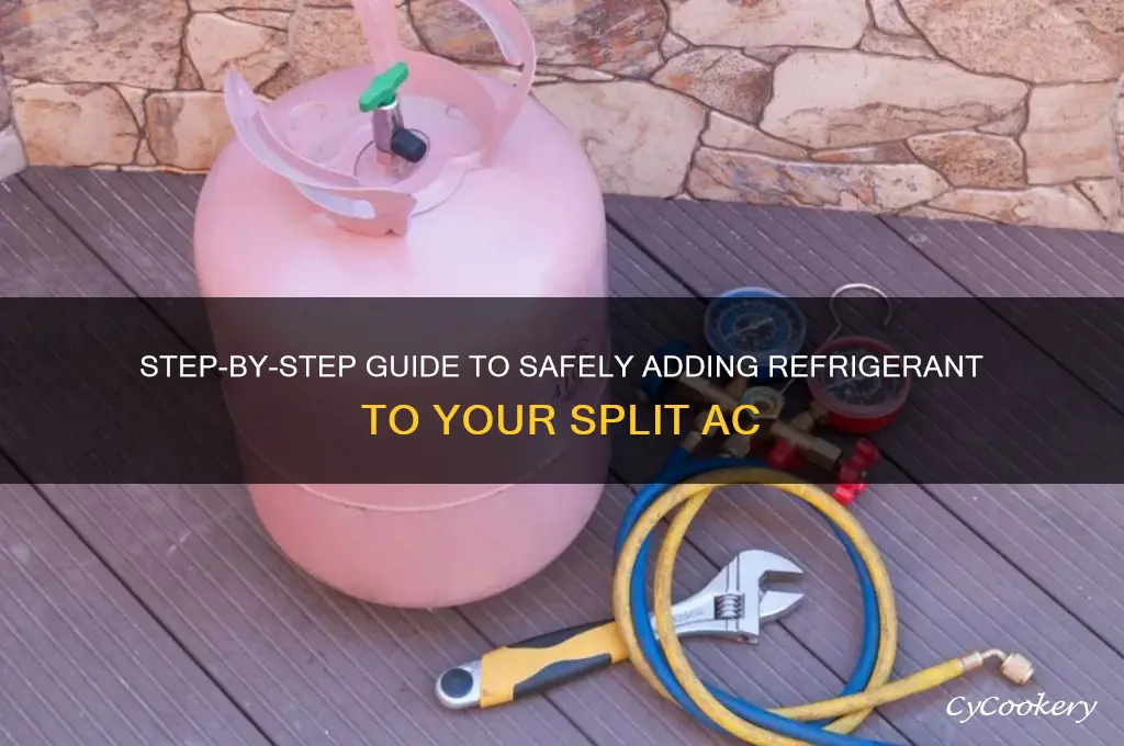 how to add refrigerant to spit ac