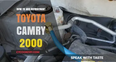 DIY Guide: Adding Refrigerant to Your 2000 Toyota Camry Safely