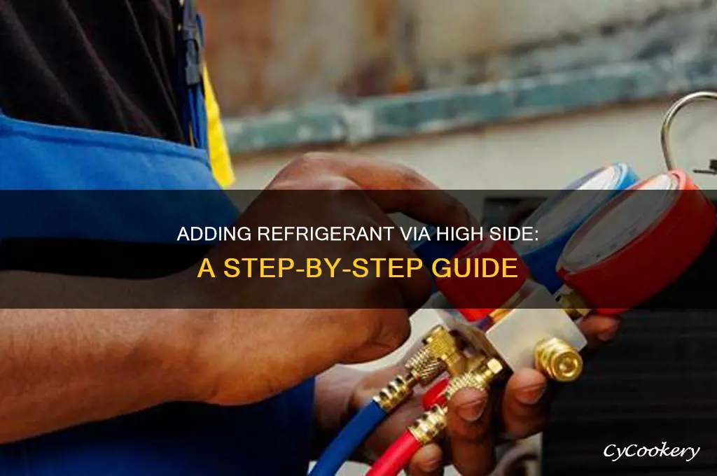 how to add refrigerant using high side