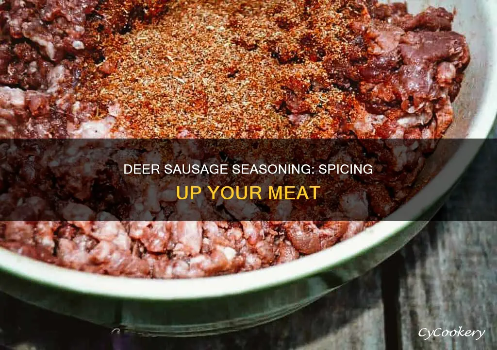 how to add seasoning to bulk pan deer sausage