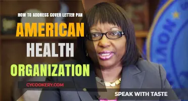 Crafting a Cover Letter for the Pan American Health Organization