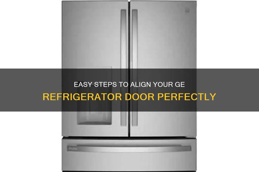 how to adjust a ge refrigerator door