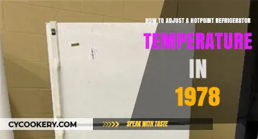 Adjusting Your 1978 Hotpoint Fridge Temperature: A Step-by-Step Guide