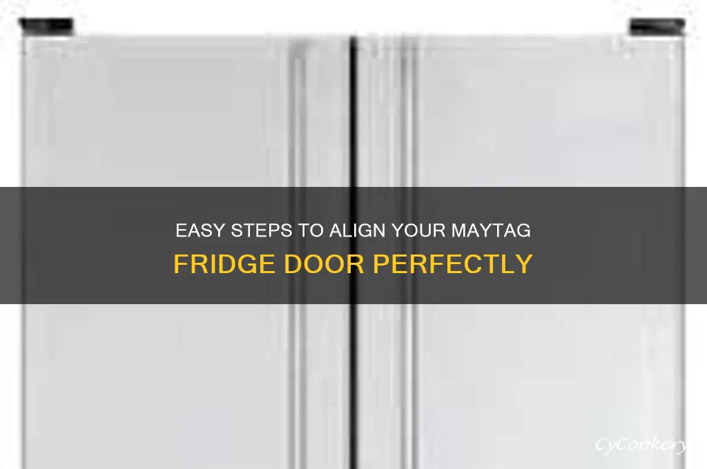 how to adjust a maytag refrigerator door