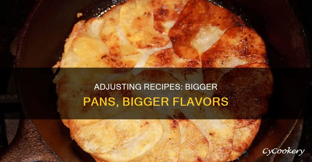 how to adjust a recipe to fit a larger pan