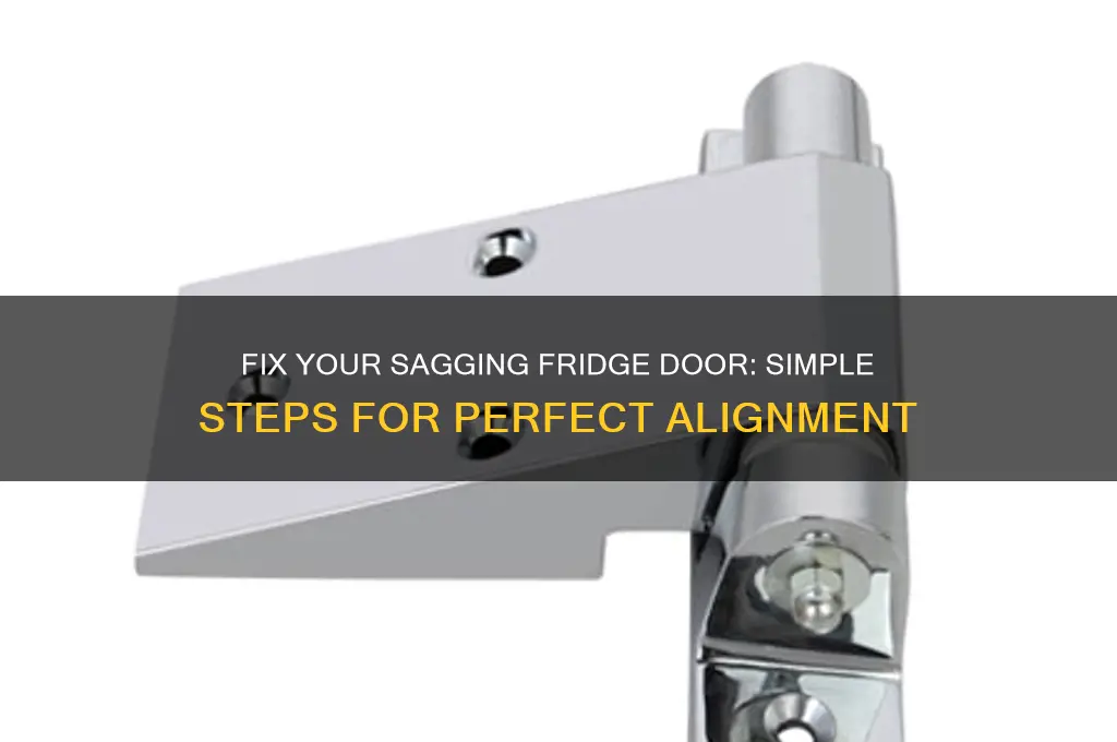 how to adjust a sagging refrigerator door