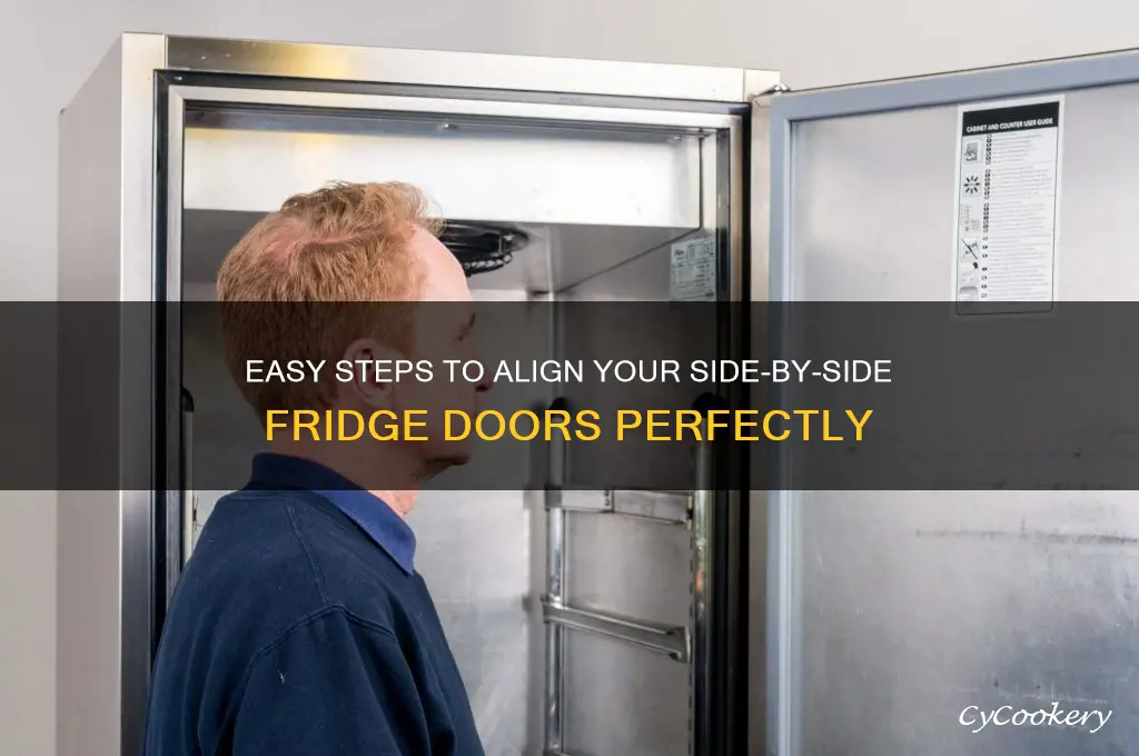 how to adjust a side by side refrigerator door