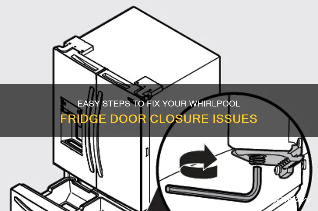 how to adjust a whirlpool refrigerator door to close