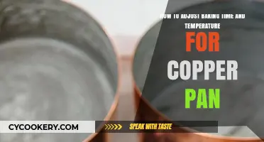 Adjusting Baking Time and Temperature for Copper Pans