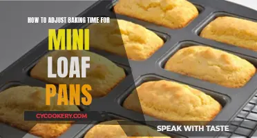 Adjusting Baking Time: Mini Loaf Pans