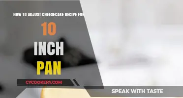 Cheesecake Recipe Scaling for a 10-Inch Pan