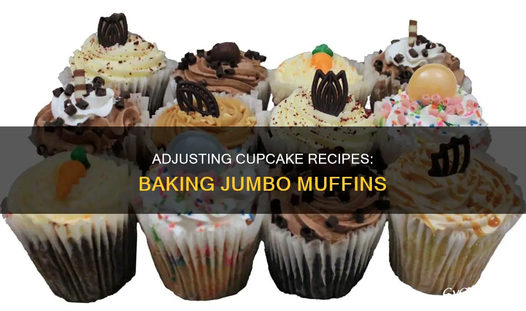 how to adjust cupcake recipes for jumbo muffin pan