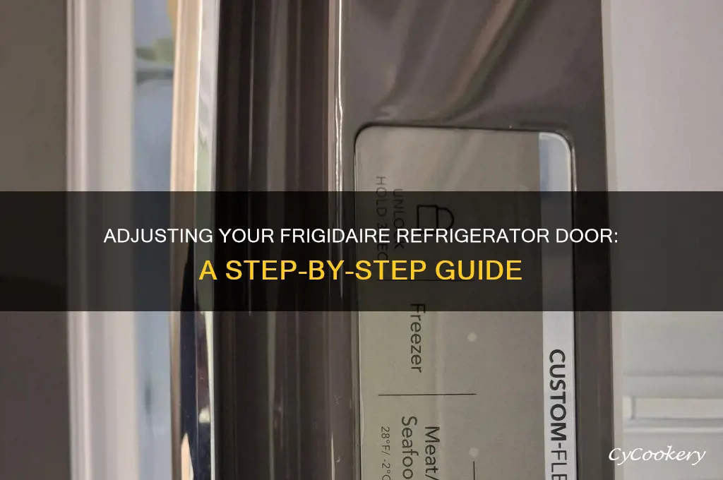 how to adjust door on frigidaire refrigerator