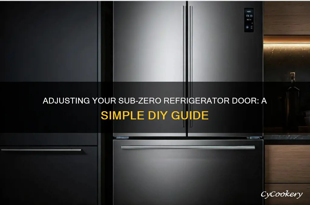 how to adjust door on sub zero refrigerator