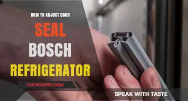 Easy Steps to Adjust Your Bosch Refrigerator Door Seal