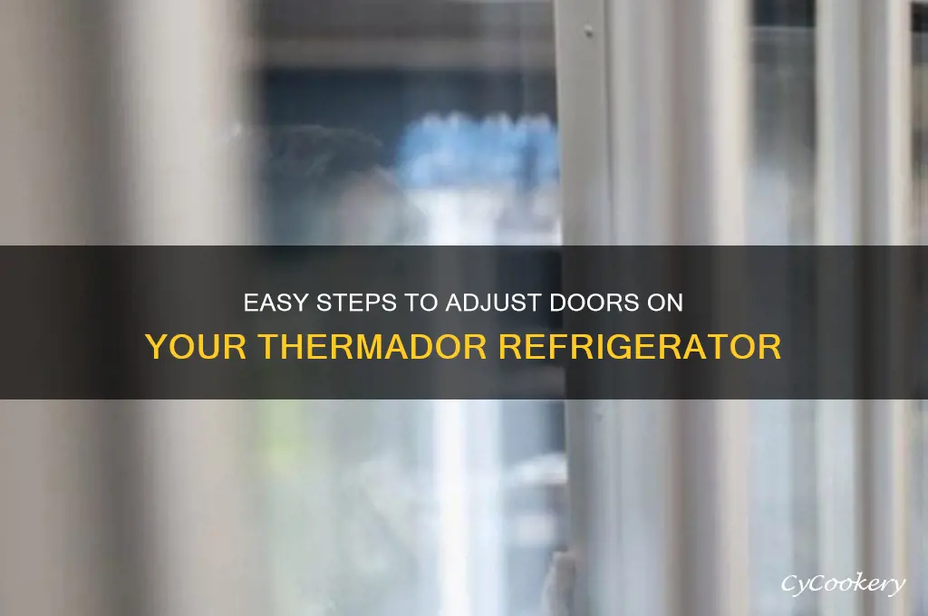 how to adjust doors on thermador refrigerator