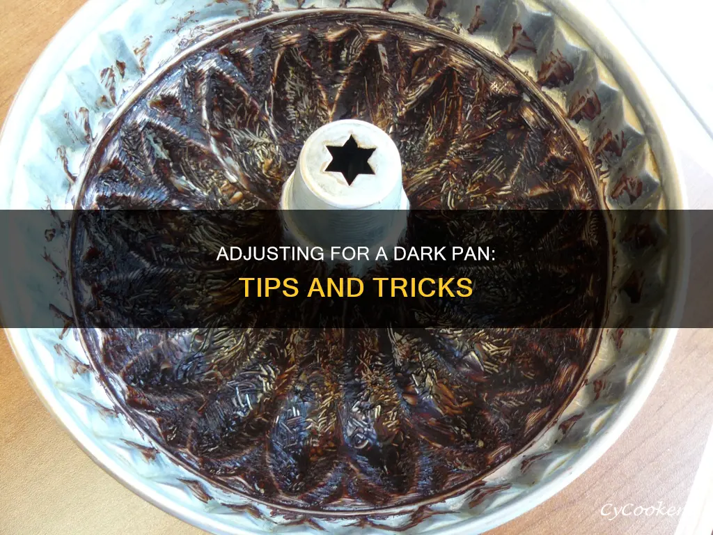 how to adjust for a dark pan