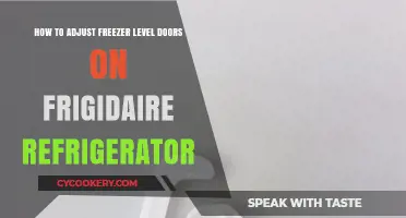 Easy Steps to Adjust Freezer Level Doors on Frigidaire Refrigerators