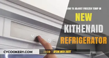 Adjusting Your KitchenAid Freezer Temp: A Quick and Easy Guide