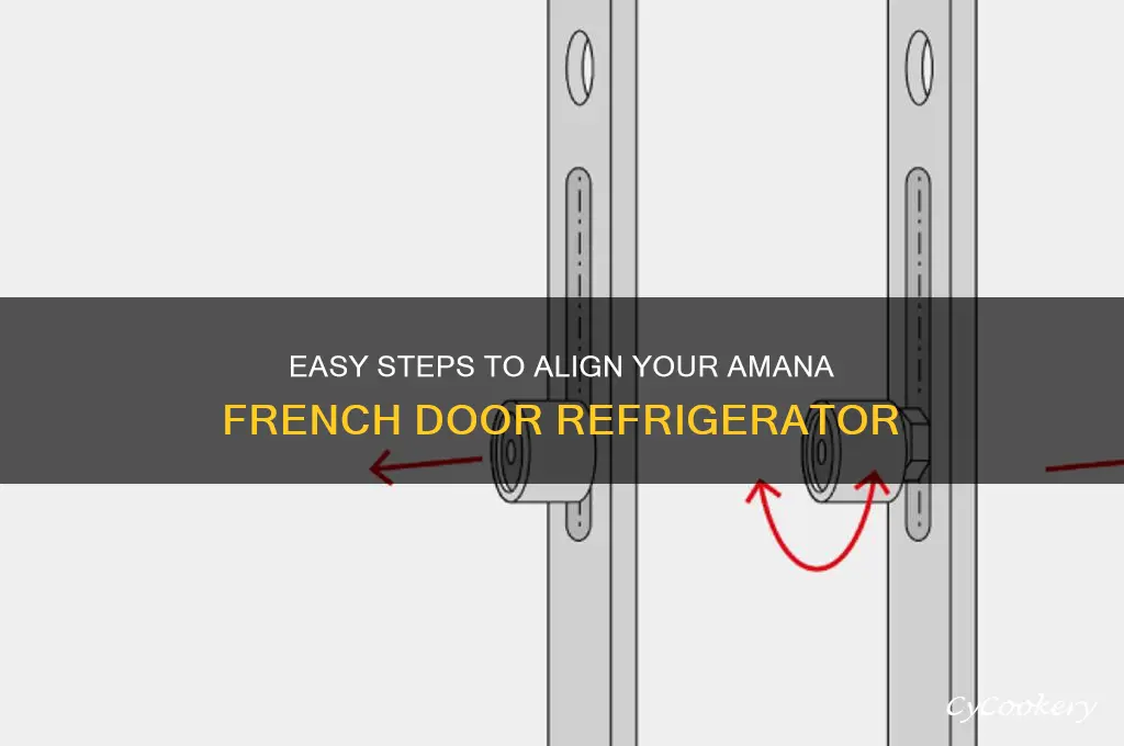 how to adjust french door on amana refrigerator
