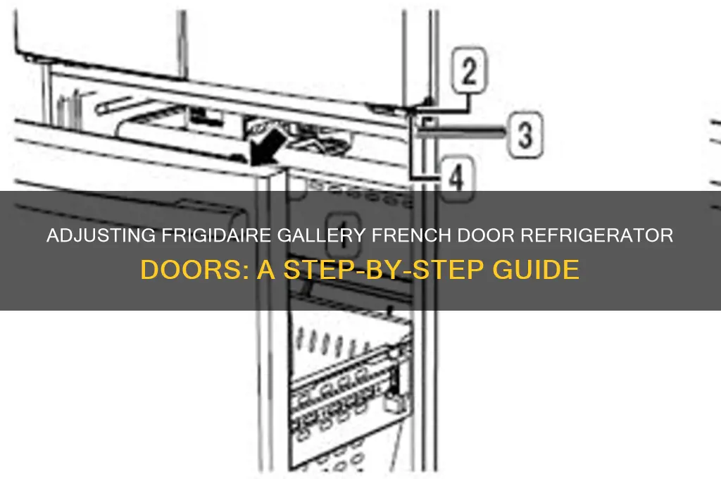 how to adjust frigidaire gallery french door refrigerator doors