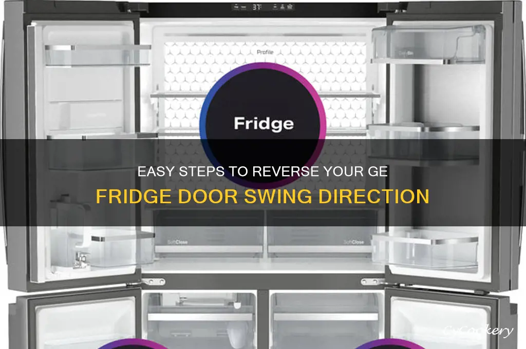 how to adjust ge refrigerator door swing