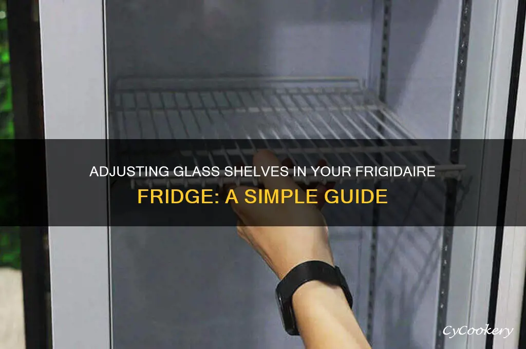 how to adjust glass shelves in frigidaire refrigerator