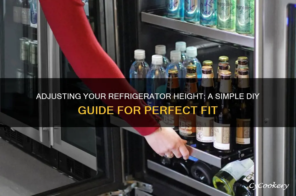 how to adjust height on a refrigerator