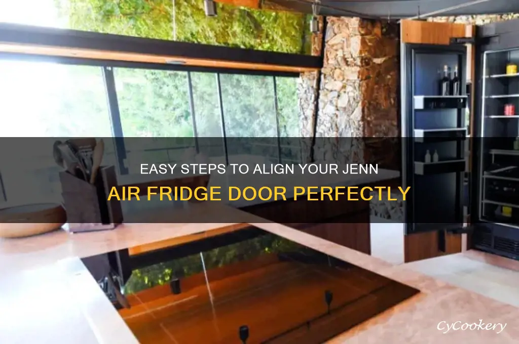 how to adjust jenn air refrigerator door