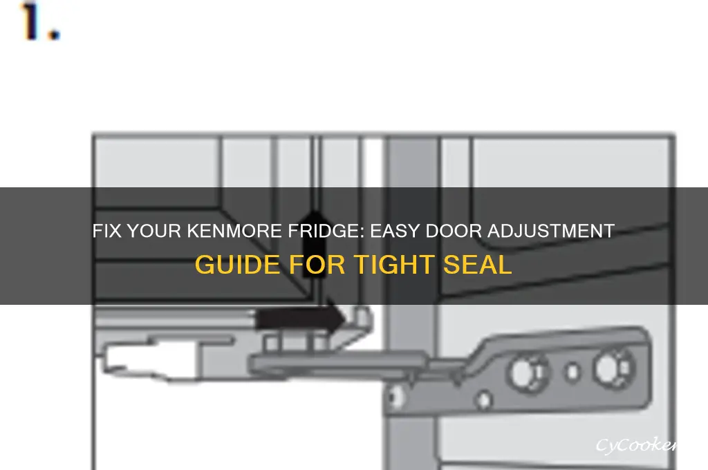 how to adjust kenmore refrigerator door so it closes