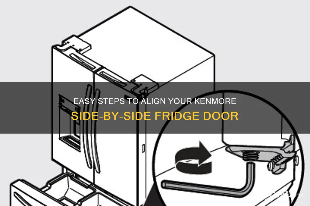 how to adjust kenmore side by side refrigerator door